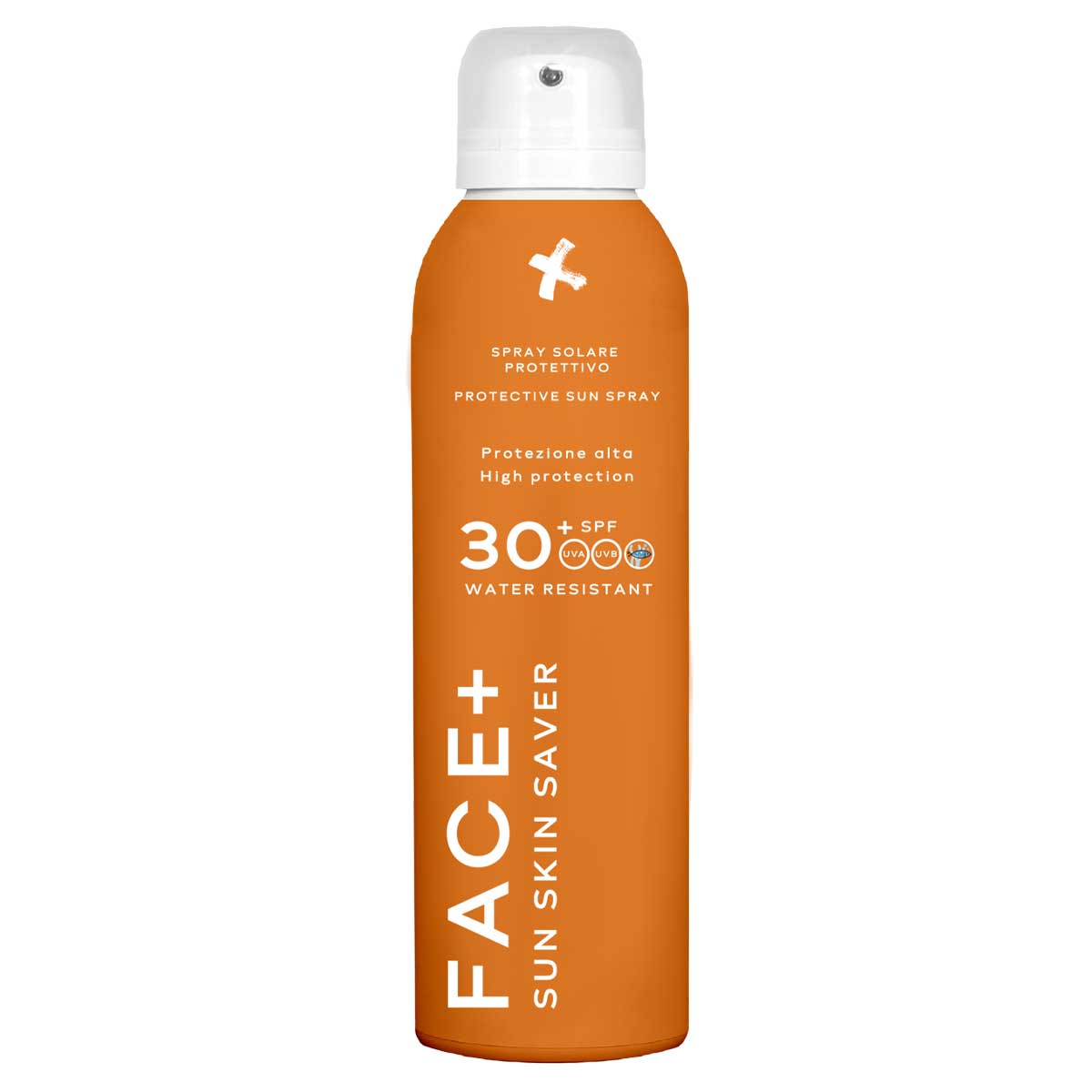 Face+ Sun Skin Saver SPF30 – Spray Solare con Effetto Bronzer
