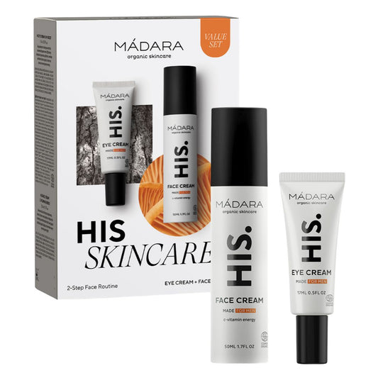 MÁDARA HIS Skincare Set – Routine Viso Uomo 2 Step