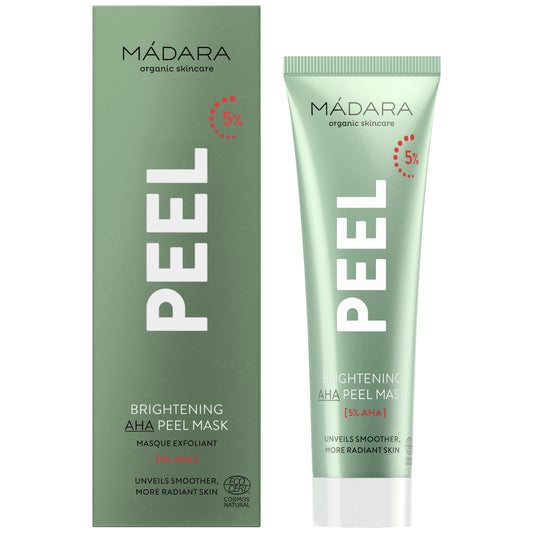 MÁDARA Brightening AHA Peel Mask – Maschera Viso Illuminante Esfoliante Naturale 60ml