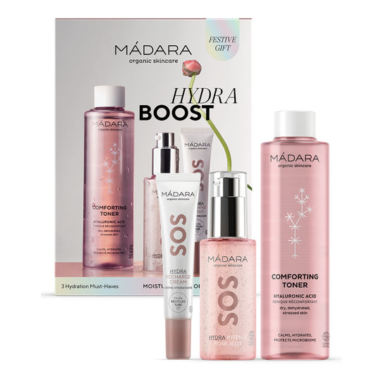 MÁDARA Hydra Boost Trio Gift Set – Cofanetto Skincare Idratante