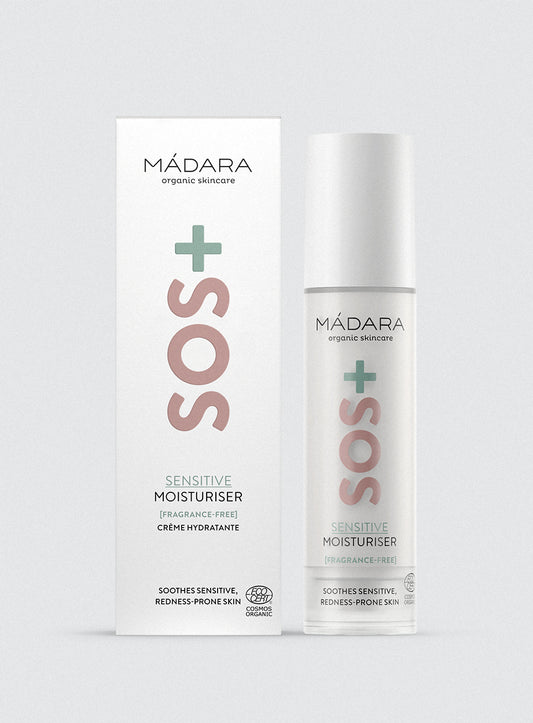 MÁDARA SOS+ Sensitive Moisturiser – Crema Idratante Lenitiva 50ml