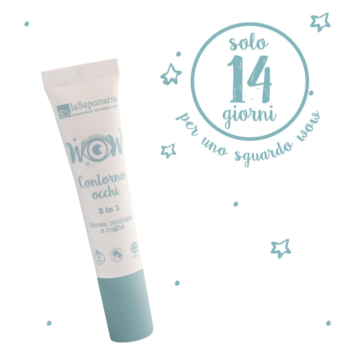 La Saponaria WOW - Crema Contorno Occhi 3 in 1