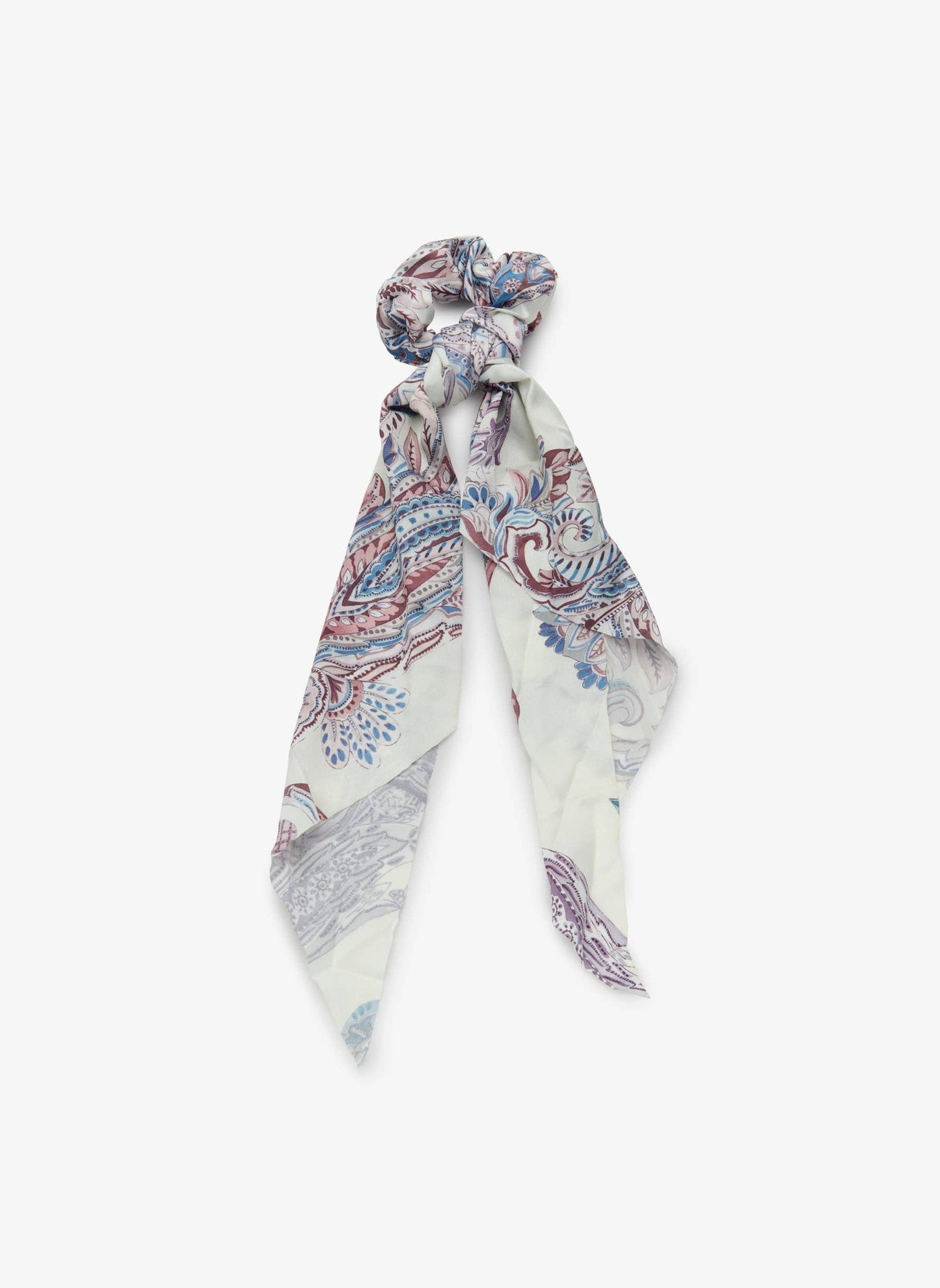 Liet&Joliet - Scrunchie ribbon print Paige bianco
