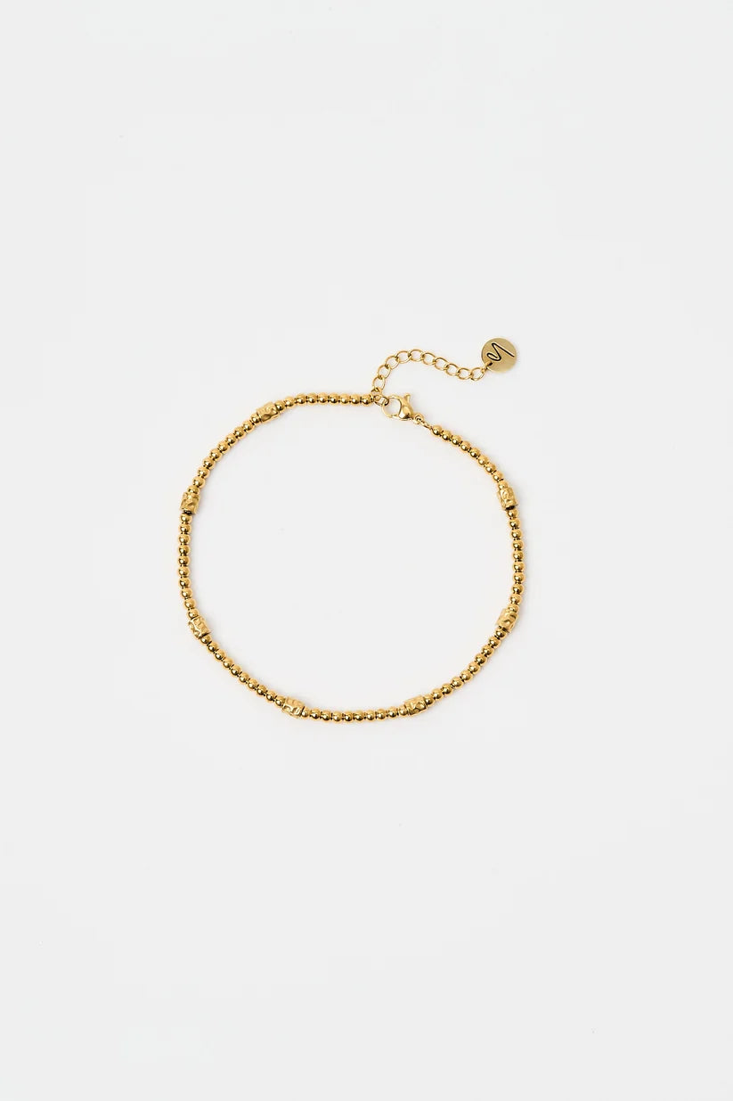 Cavigliera Sodini Sunset Crush in Acciaio Dorato a Sferette