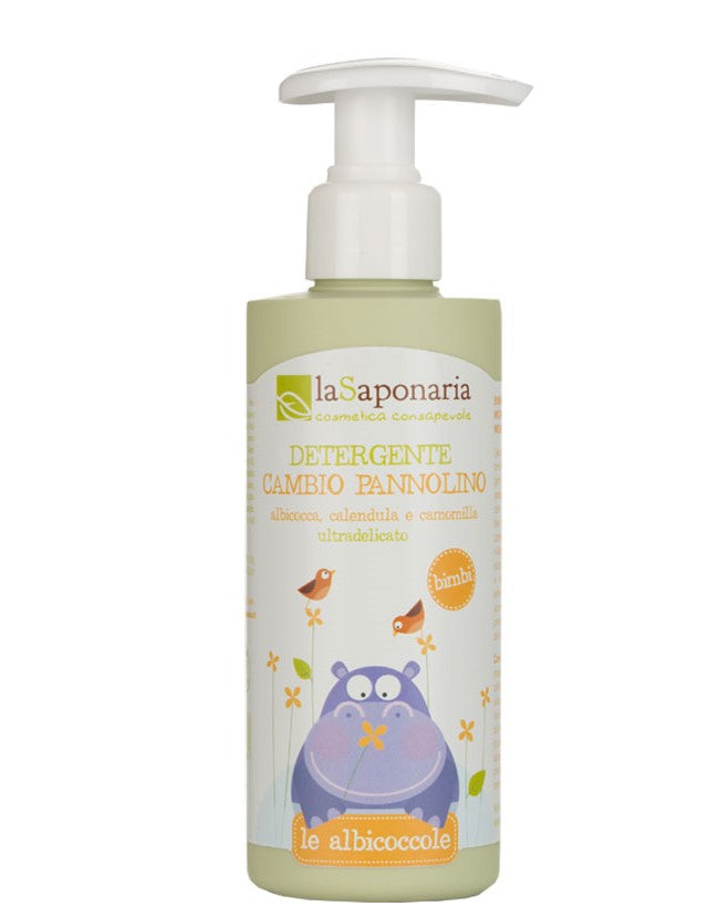 La Saponaria Detergente Cambio Pannolino – Delicato con Calendula e Camomilla 190ml