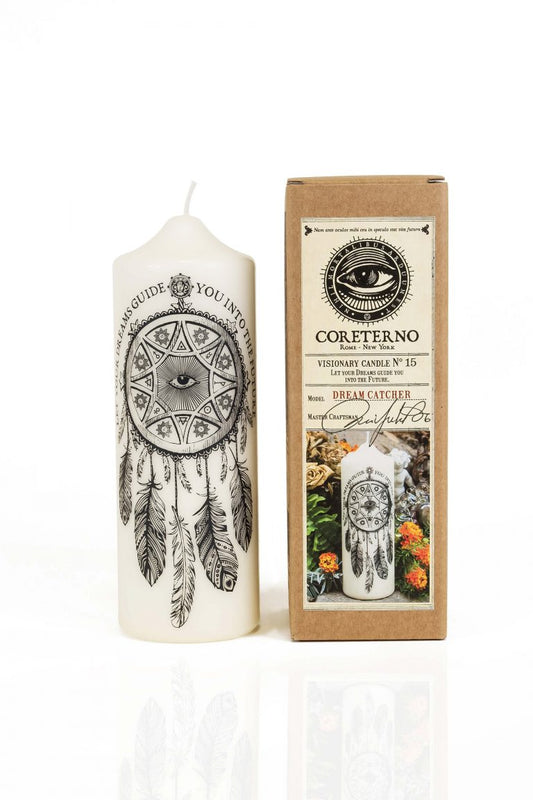 Coreterno Dream Catcher – Candela Votiva Artistica Senza Profumo