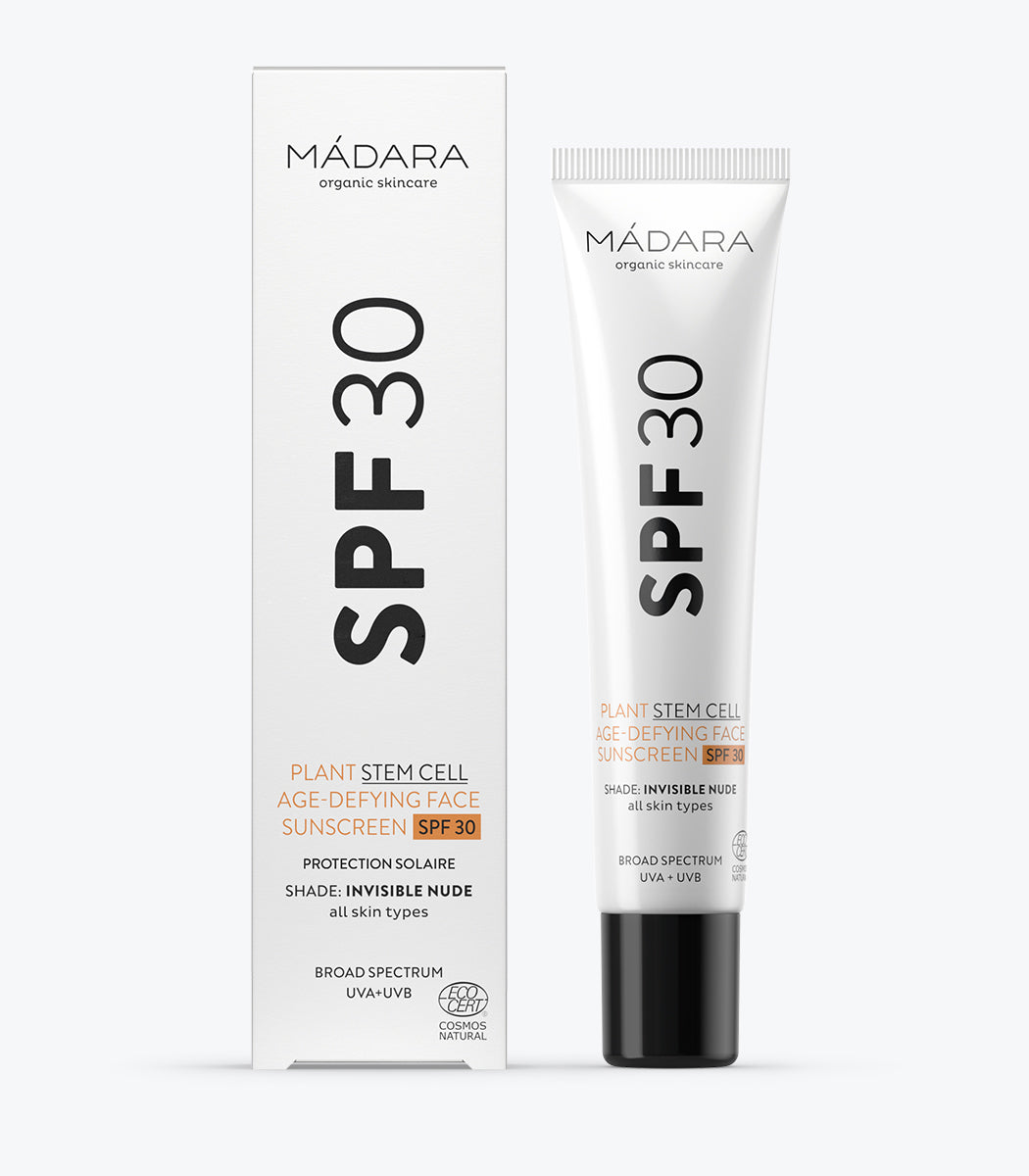 MÁDARA Face Sunscreen SPF30 – Crema Solare Anti-Age con Cellule Staminali 40ml