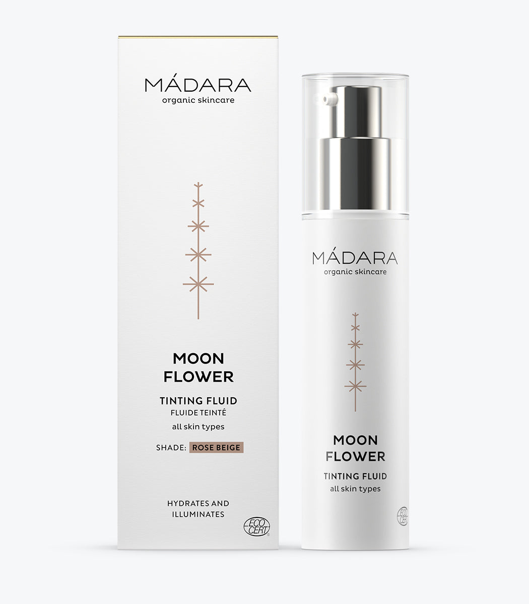 MÁDARA Tinting Fluid Rose Beige – Crema Colorata Idratante Viso Naturale 50ml