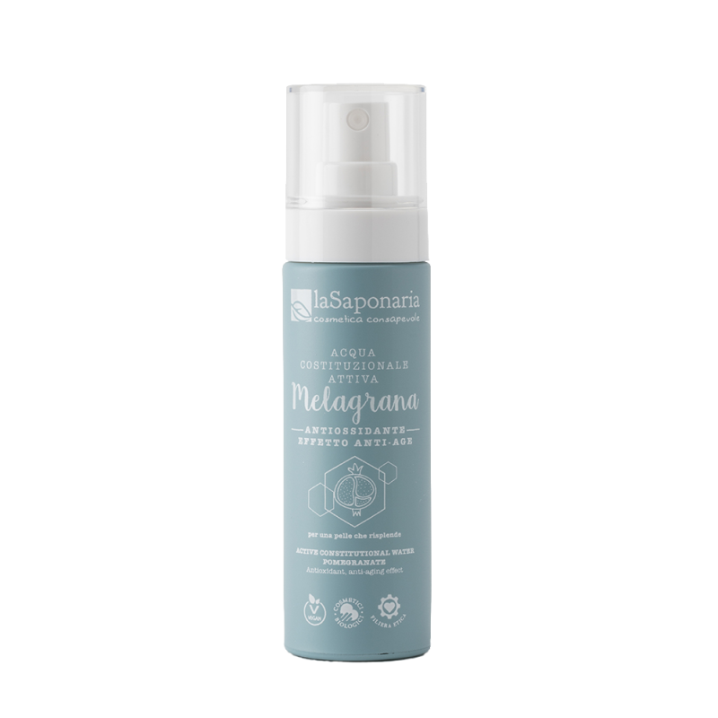 La Saponaria Acqua Attiva Antiossidante Melagrana – Tonico Viso Anti-Età Illuminante 50ml