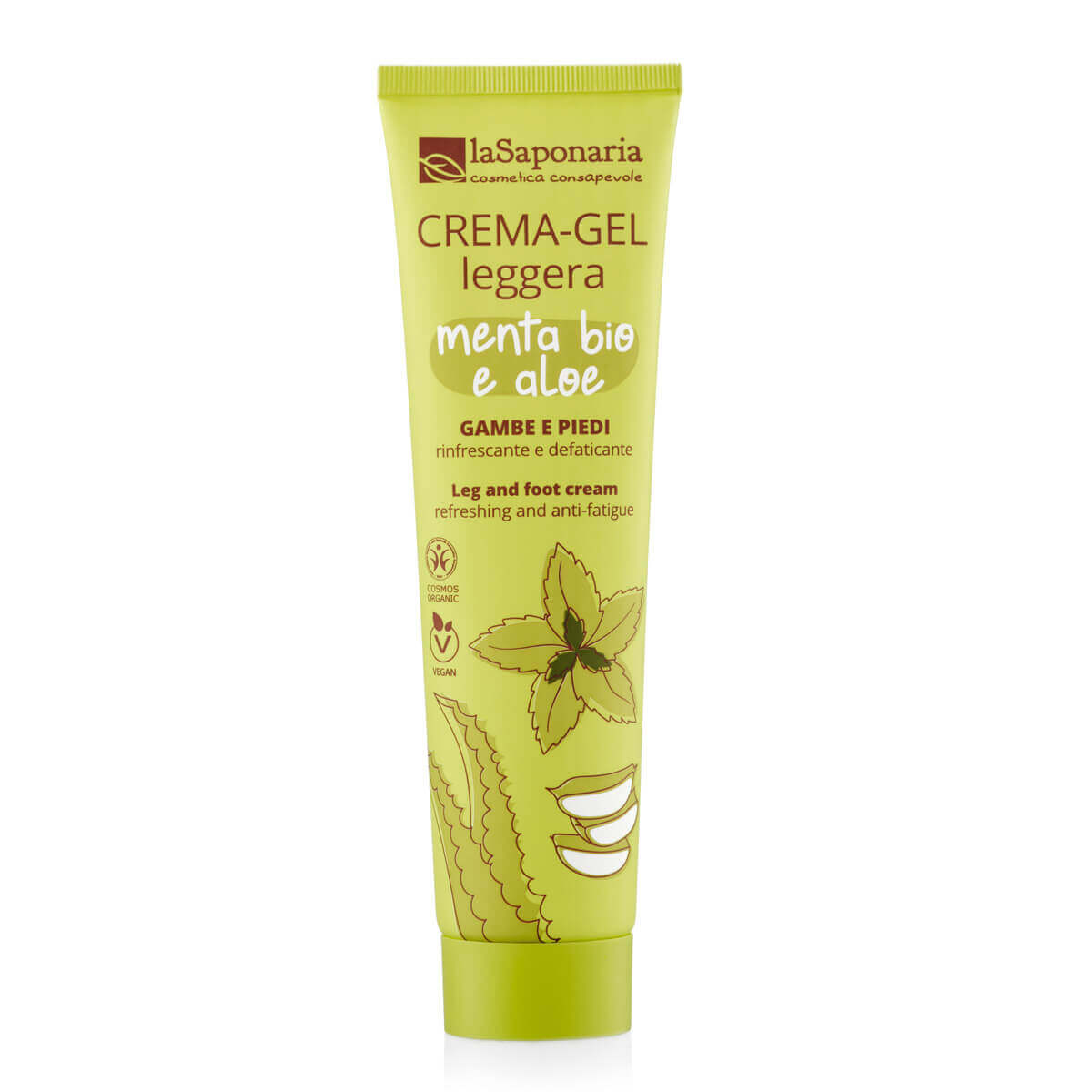 La Saponaria Leggera – CremaGel Gambe e Piedi Defaticante Rinfrescante Bio 150ml