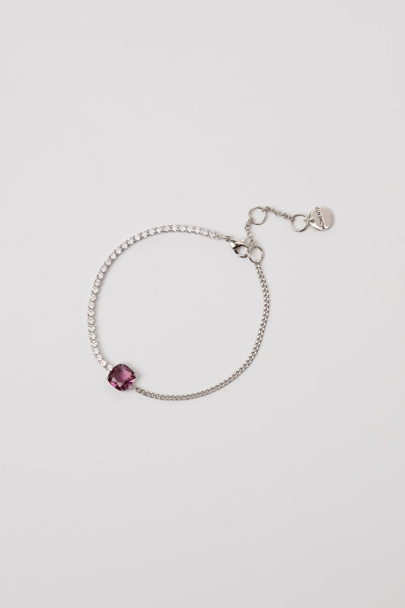Bracciale Sodini Mademoiselle – Tennis e Catena con Pietra Viola Art. 912771V