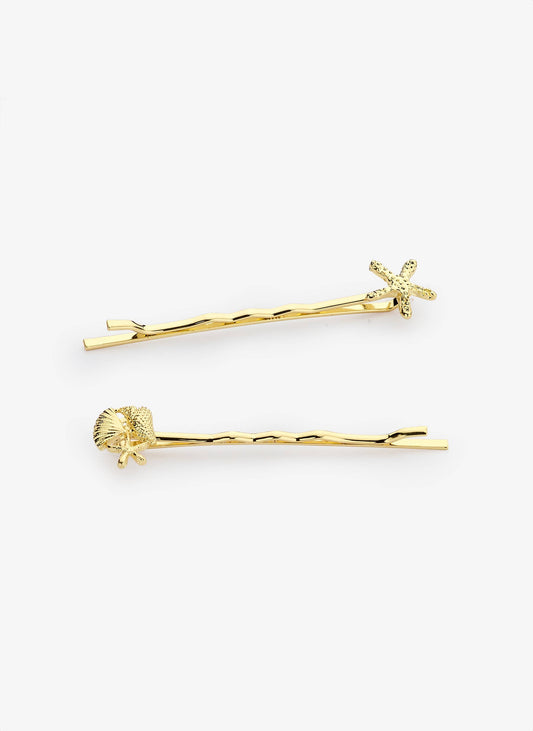 Liet&Joliet - Fermaglio per capelli placcato in oro Ocean