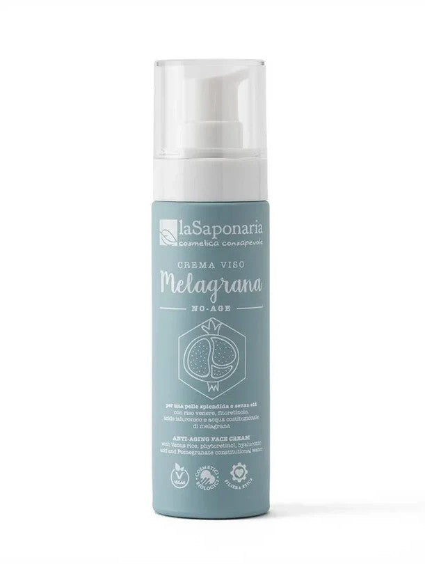 La Saponaria Crema Viso Antiage Melagrana – Crema Antirughe Biologica Illuminante 50ml
