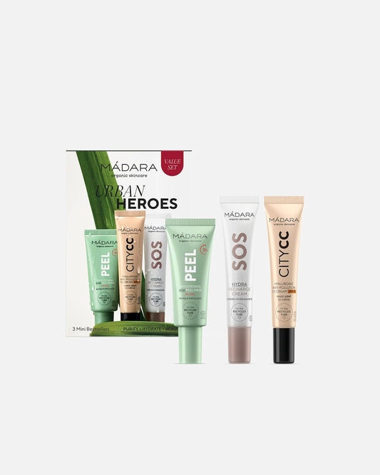 MÁDARA Urban Heroes Set – Cofanetto 3 Bestseller Skincare Mini