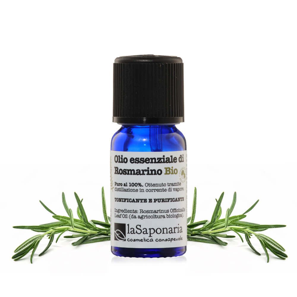 La Saponaria Olio Essenziale di Rosmarino BIO – 100% Puro e Biologico 15ml