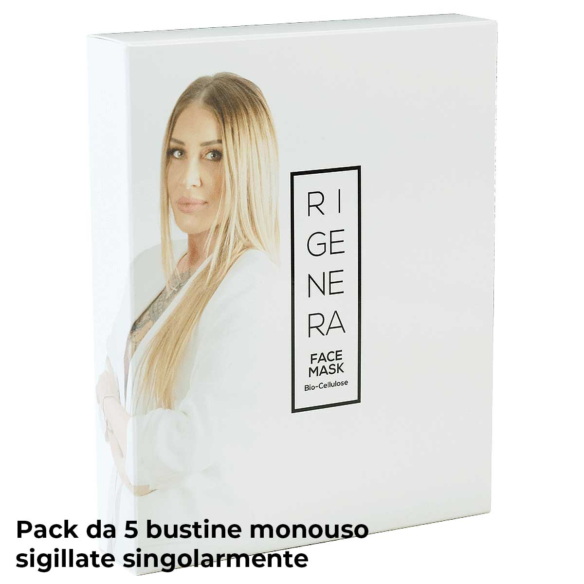 Rigenera Face Mask Bio - Cellulose – Maschera Viso in Cellulosa Idratante e Rimpolpante