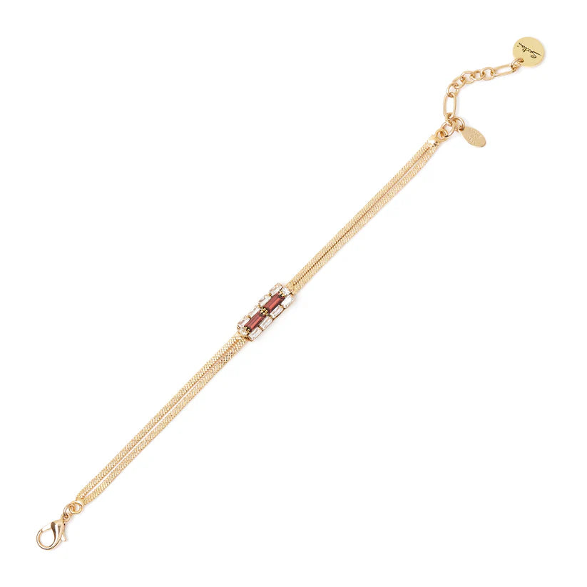 Bracciale Sodini Semira (Ottone & Zirconi) – Colore Bordeaux o Verde