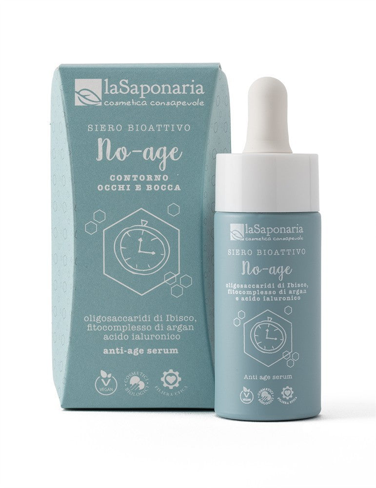 La Saponaria – Siero Viso Bioattivo No-Age – Contorno Occhi & Labbra 15ml