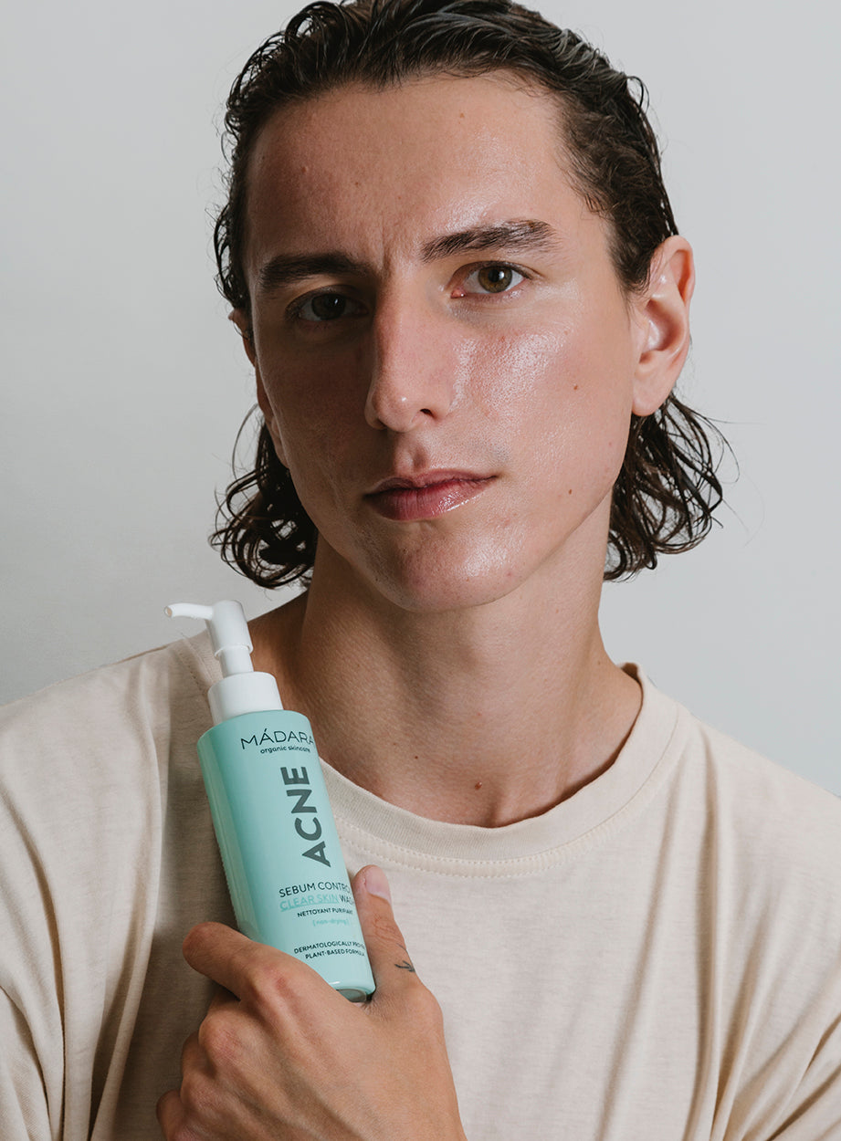 MÁDARA ACNE Sebum Control Clear Skin Wash – Detergente Viso Purificante Naturale 140ml
