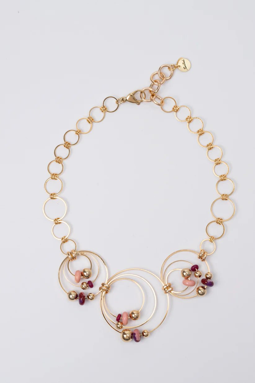 Collana Sodini Sleeping Satellite – Poliestere riciclato, Ottone, Alluminio & Acciaio Art. 331166