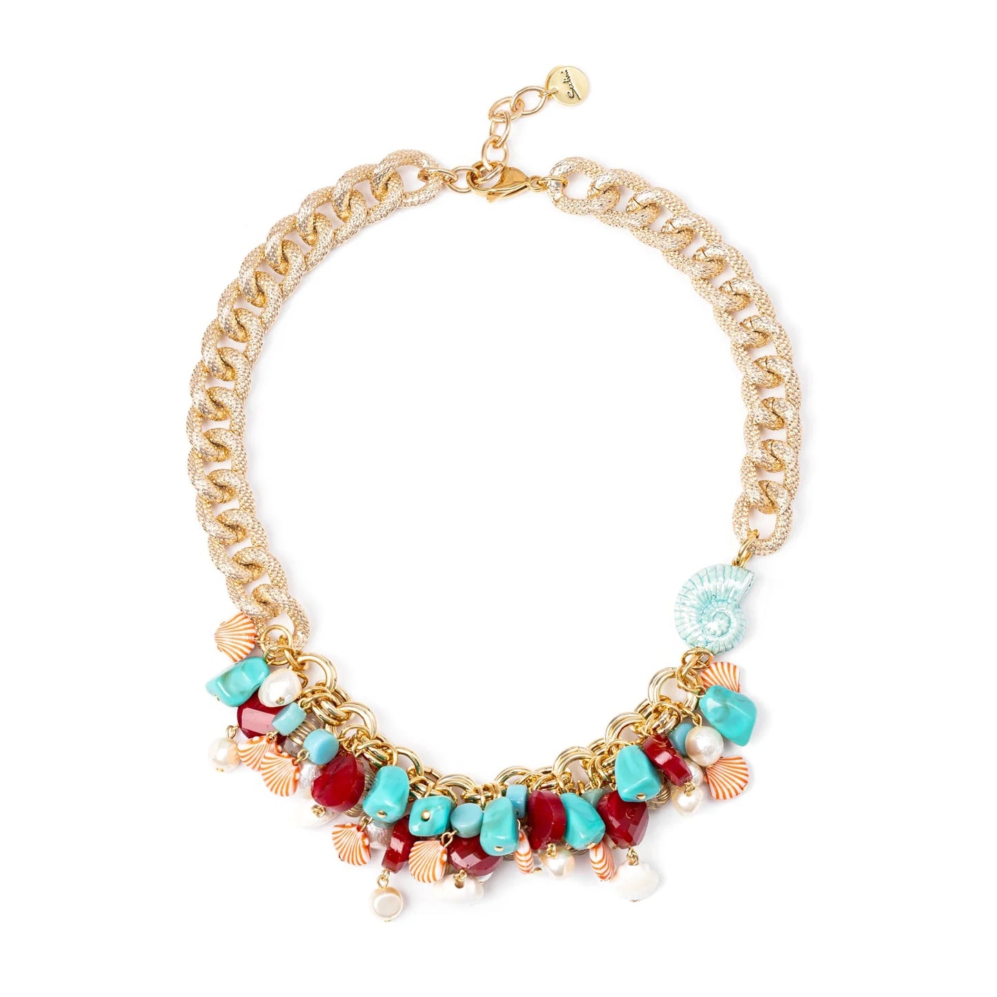 Collana corta groumette e pendenti Ondina - Art. 331240