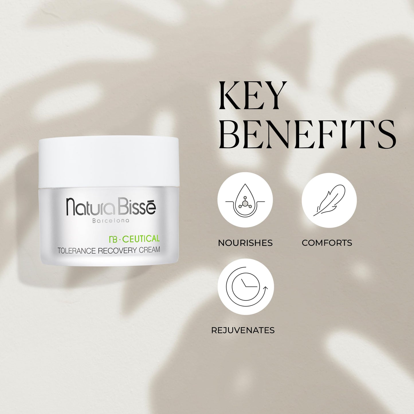Natura Bissé NB·Ceutical Tolerance Recovery Cream – Crema Viso Lenitiva Nutriente Pro-Comfort 50ml