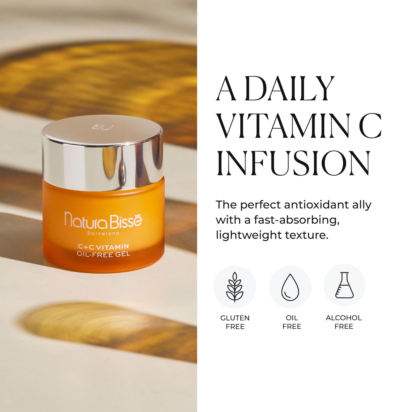 Natura Bissé C+C Vitamin Cream – Crema Viso Vitamina C Rassodante per Pelle Normale e Secca