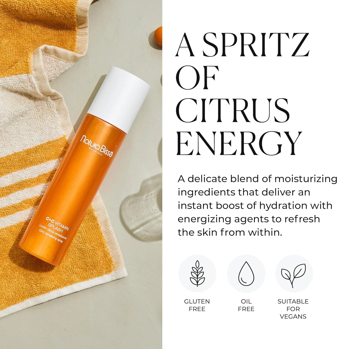 Natura Bissé C+C Vitamin Splash – Lozione Rivitalizzante alla Vitamina C per Viso e Corpo 200ml
