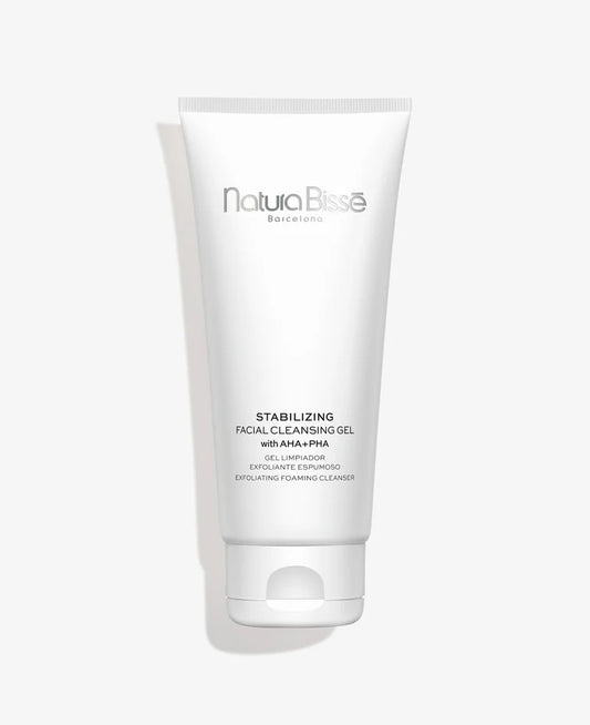 Natura Bissé Stabilizing Facial Cleansing Gel con AHA + PHA - Stabilizing Facial Cleansing Gel AHA + PHA – Gel Detergente Esfoliante Purificante (Tutti i tipi di pelle)