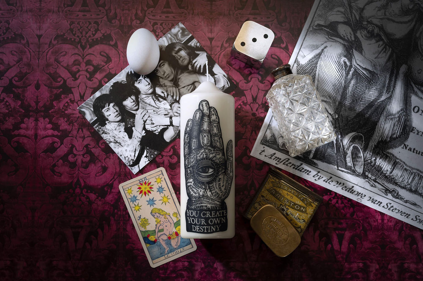 Coreterno Palmistry – Candela Votiva Artistica Senza Profumo