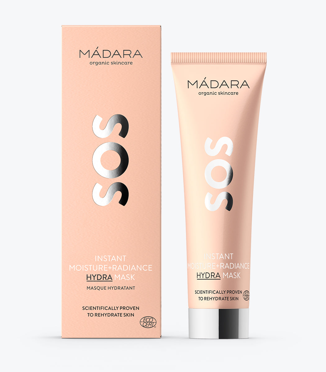 MÁDARA Instant Moisture + Radiance Hydra Mask – Maschera Viso Idratante Illuminante 60ml