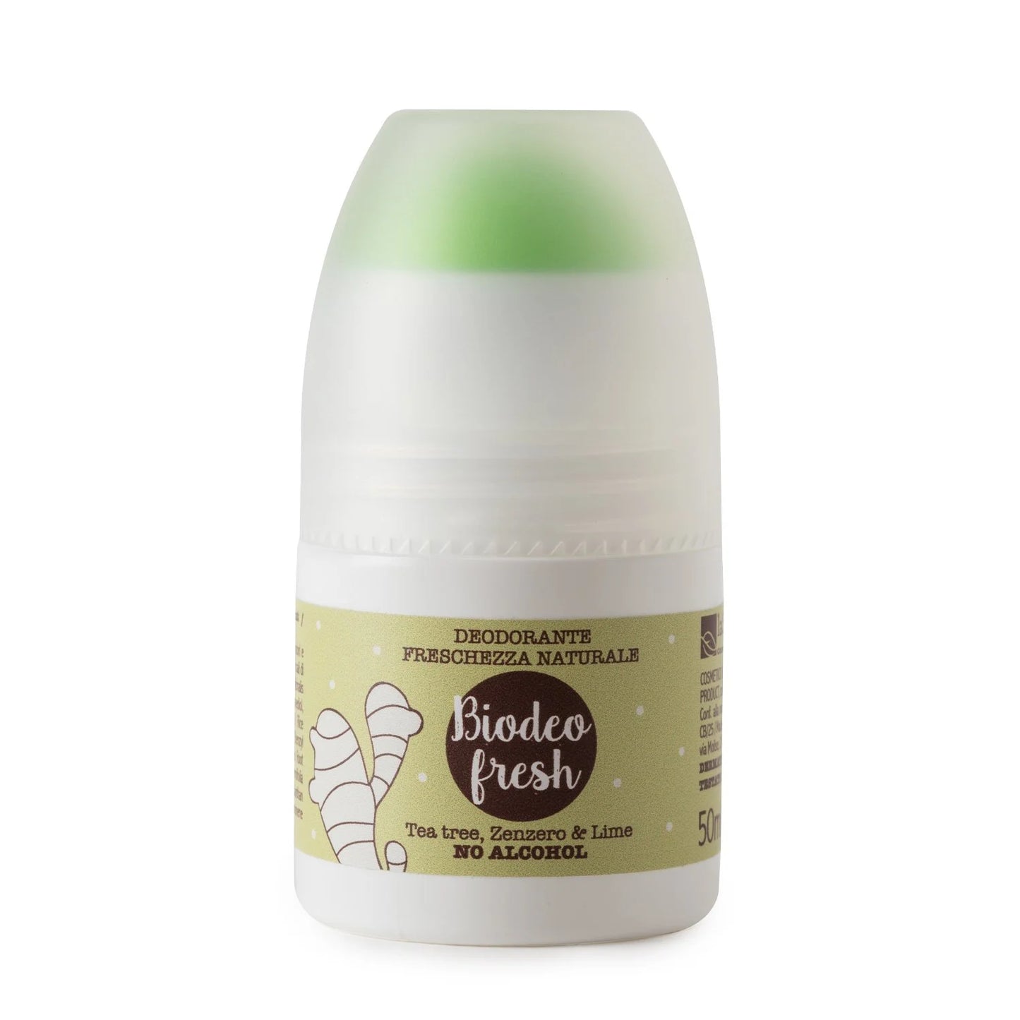 La Saponaria Biodeo Fresh – Deodorante Naturale Tea Tree, Zenzero e Lime