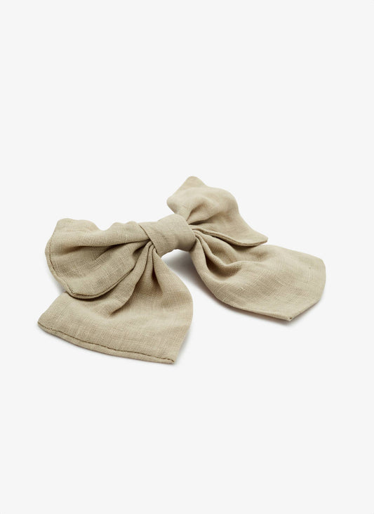 Liet&Joliet - Fermaglio per capelli Jasmine in lino beige