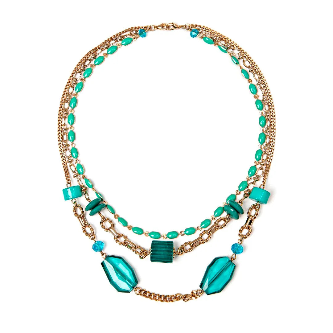 Collana multifilo Sodini Essenza – Estiva Turchese & Oro