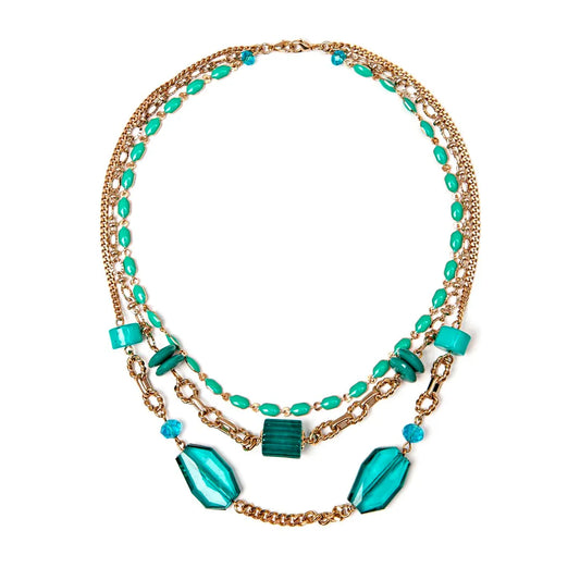 Collana multifilo Sodini Essenza – Estiva Turchese & Oro
