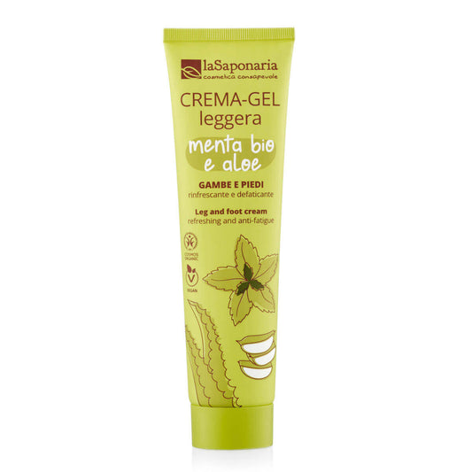 La Saponaria Leggera – CremaGel Gambe e Piedi Defaticante Rinfrescante Bio 150ml