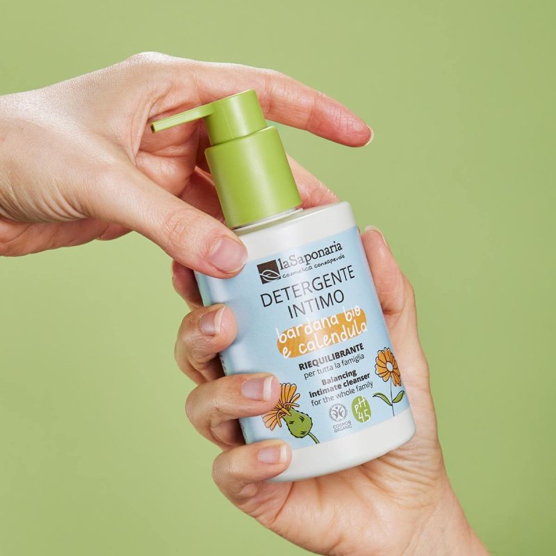 La Saponaria Detergente Intimo Riequilibrante – Bardana Bio & Calendula pH 4.5 250ml