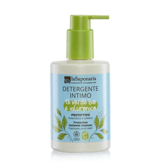 La Saponaria Detergente Intimo Protettivo – Tè Verde Bio & Acido Ialuronico pH 3.5 250ml