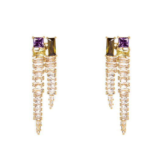 Orecchini Sodini Ishtar – Ottone, Acciaio & Cubic Zirconia Art. 912747