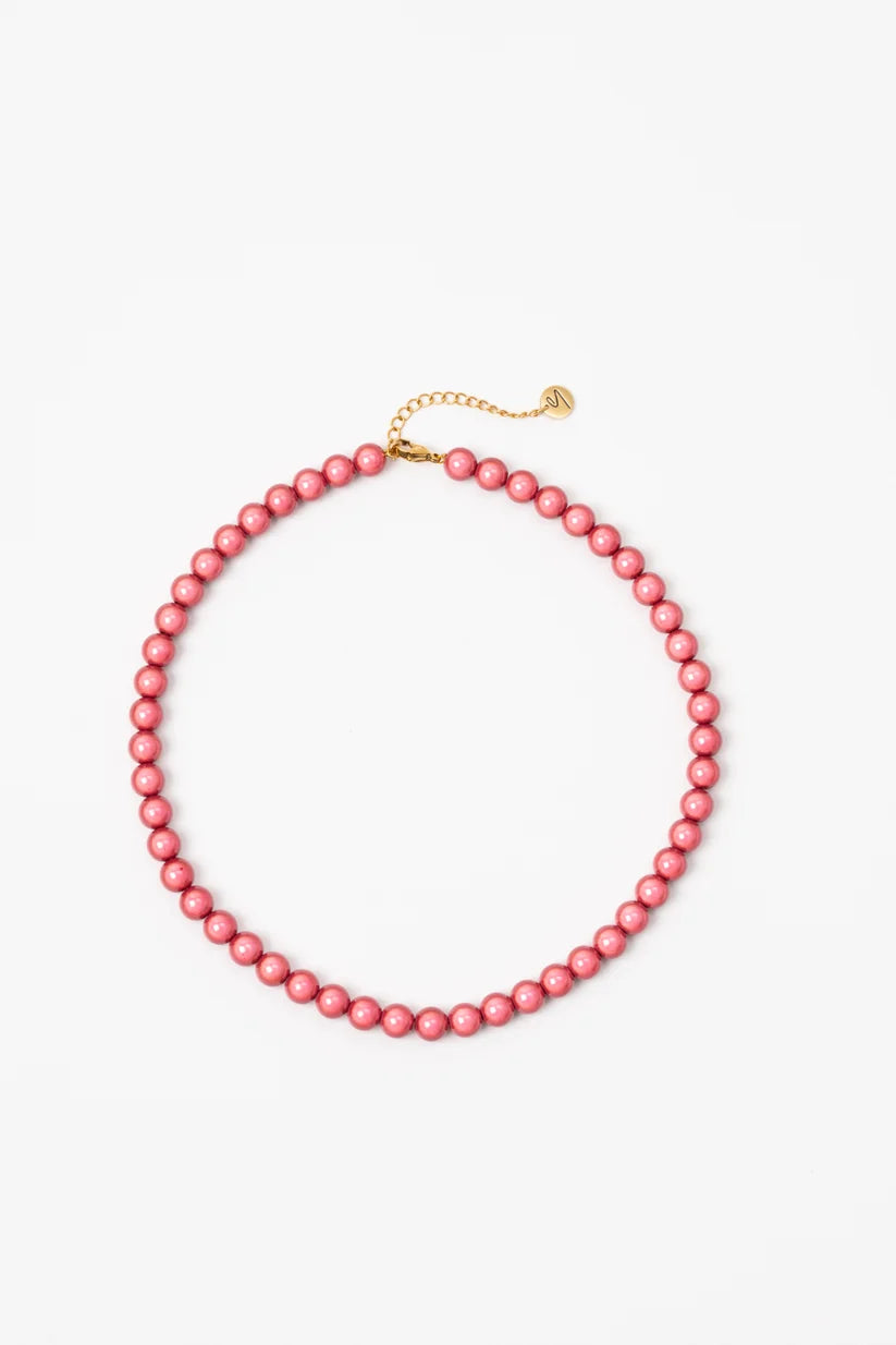 Collana Girocollo Sodini – Perle in Resina e Acciaio – Colori assortiti
