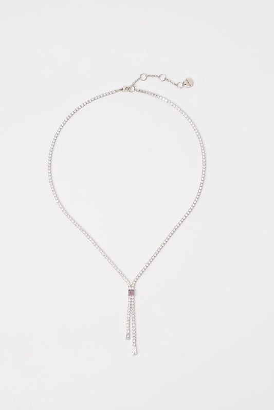 Collana Sodini Mademoiselle – Tie Tennis con Zirconi e Pietra Viola Art. 912766V