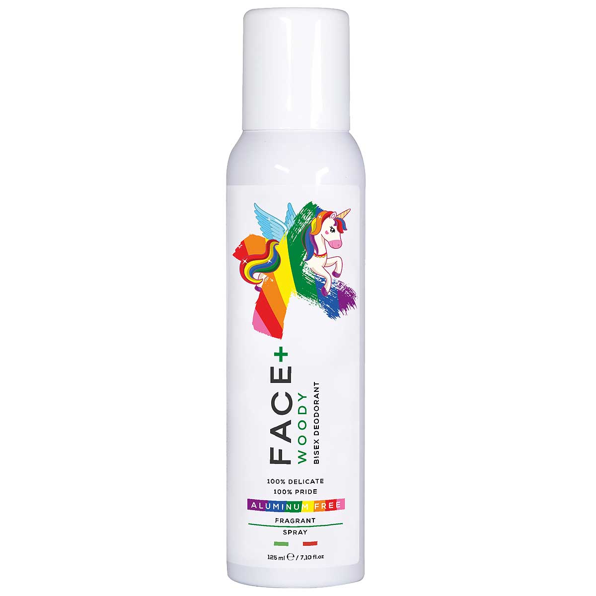 Face+ Woody – Deodorante Unisex Fresco e Idratante 125ml