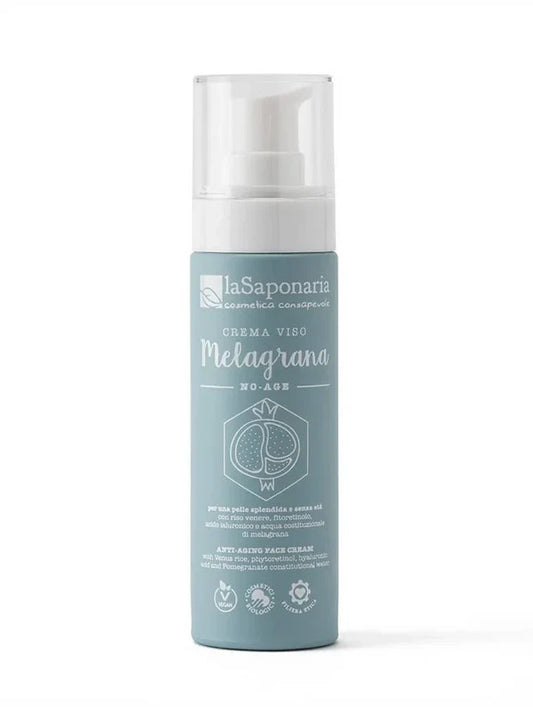 La Saponaria Crema Viso Antiage Melagrana – Crema Antirughe Biologica Illuminante 50ml