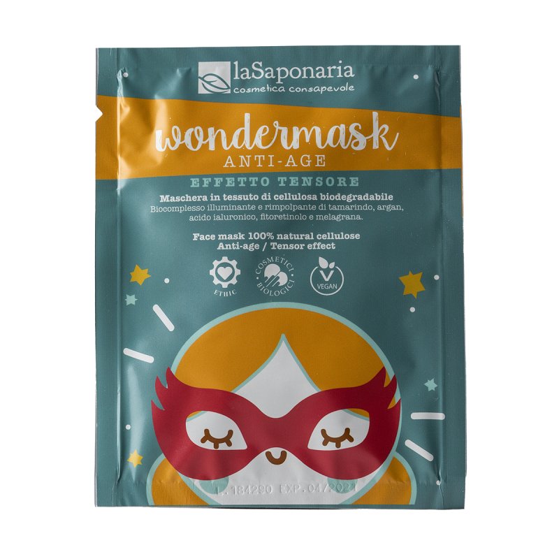 La Saponaria Wondermask – Maschere Viso in Tessuto | Anti-age o Purificante