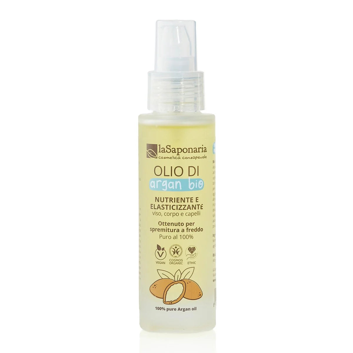 La Saponaria Olio di Argan Biologico – Puro 100% Nutriente ed Elasticizzante 50ml