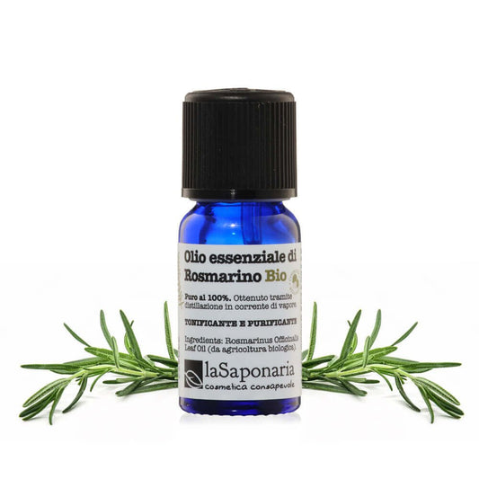 La Saponaria Olio Essenziale di Rosmarino BIO – 100% Puro e Biologico 15ml