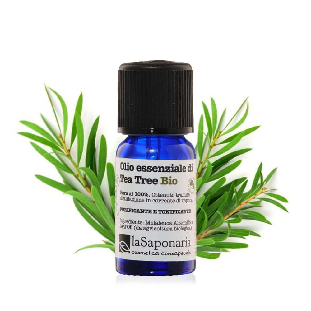 La Saponaria Olio Essenziale di Tea Tree BIO – 100% Puro e Biologico 10ml
