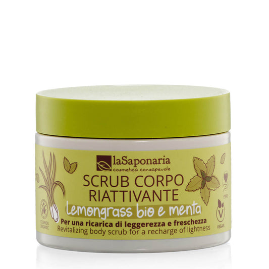 La Saponaria Scrub Corpo Riattivante – Lemongrass Bio e Menta 250ml