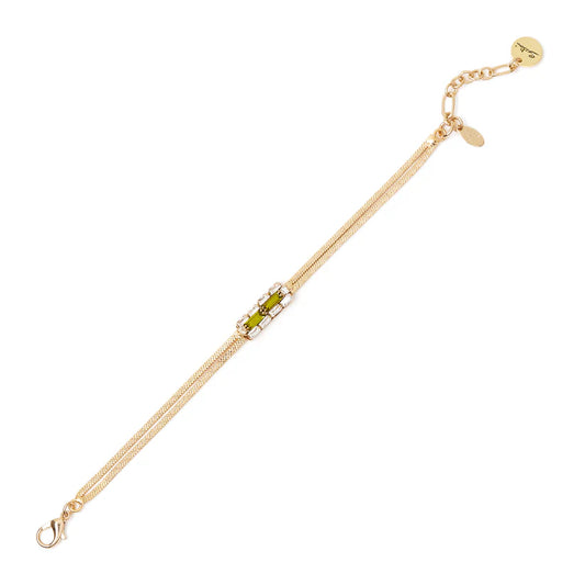 Bracciale Sodini Semira (Ottone & Zirconi) – Colore Bordeaux o Verde